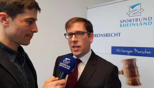 Sportbund Rheinland-TV: 3 Fragen an ... Klemens M. Hellmann, LL.M.